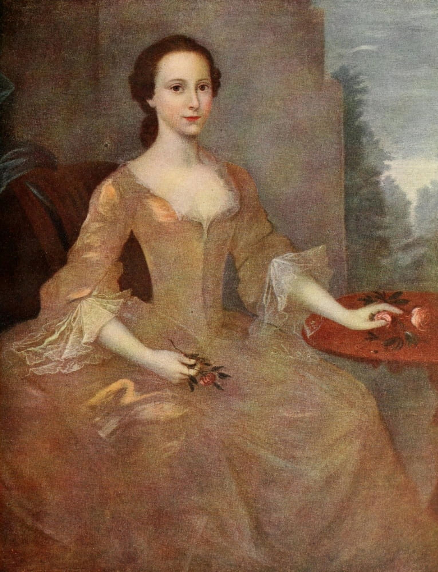 Posterazzi The Connoisseur 53 1919 Portrait of a lady Canvas Art - Unknown (24 x 36)