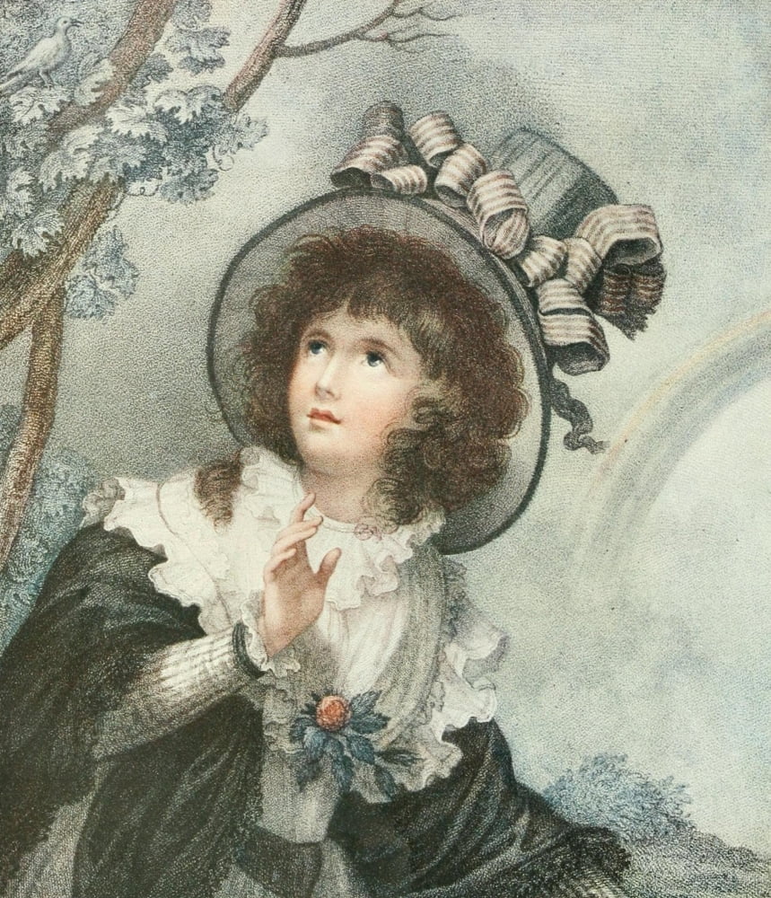 Posterazzi The Connoisseur 53 1919 Spring Canvas Art - Richard Westall (24 x 36)