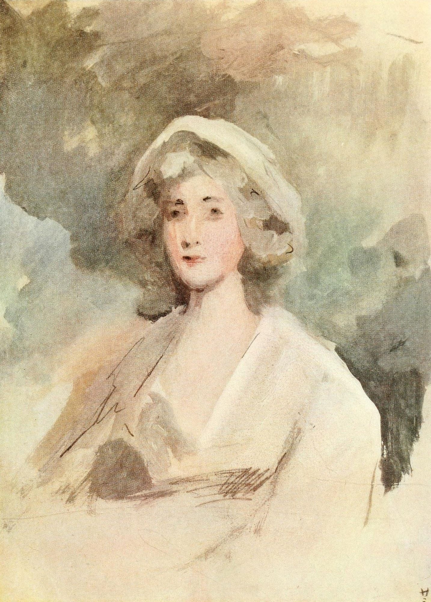 Posterazzi The Connoisseur 54 1919 Portrait of a lady 2 Canvas Art - George Chinnery (24 x 36)
