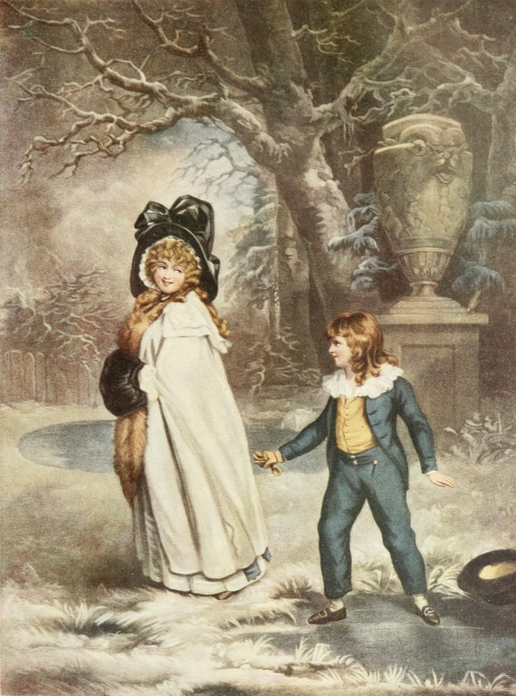 Posterazzi The Connoisseur 55 1919 A Christmas Holiday Canvas Art - John Raphael Smith (24 x 36)