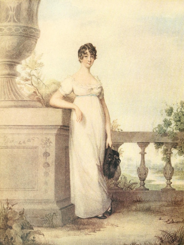 Posterazzi The Connoisseur 55 1919 Portrait of Lady Ducie Canvas Art - Alexander Pope (24 x 36)