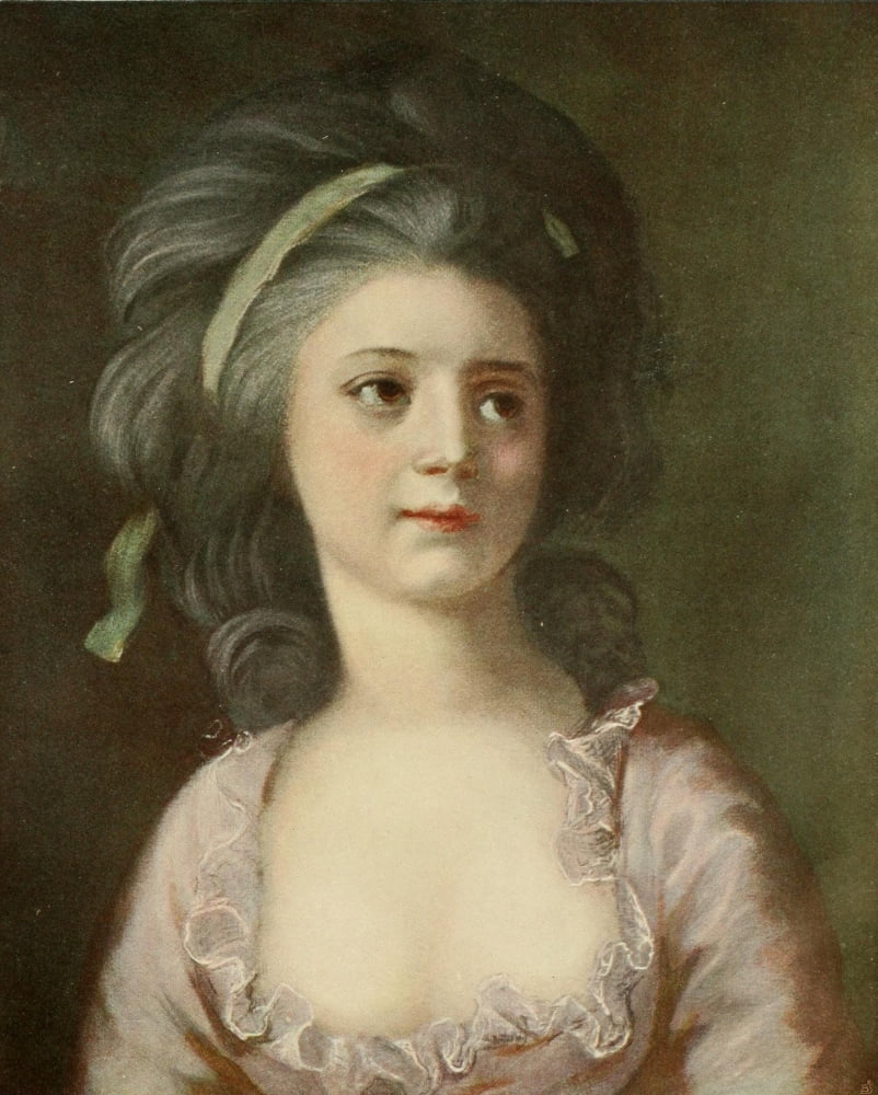 Posterazzi The Connoisseur 6 1903 Countess Potocka Canvas Art - Angelica Kauffman (24 x 36)