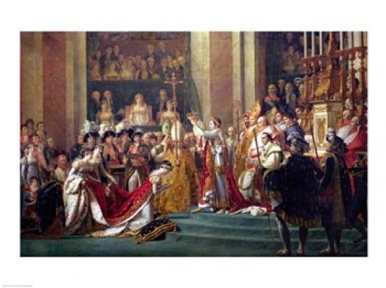 Posterazzi The Consecration of the Emperor Napoleon Canvas Art - Jacques-Louis David (36 x 24)
