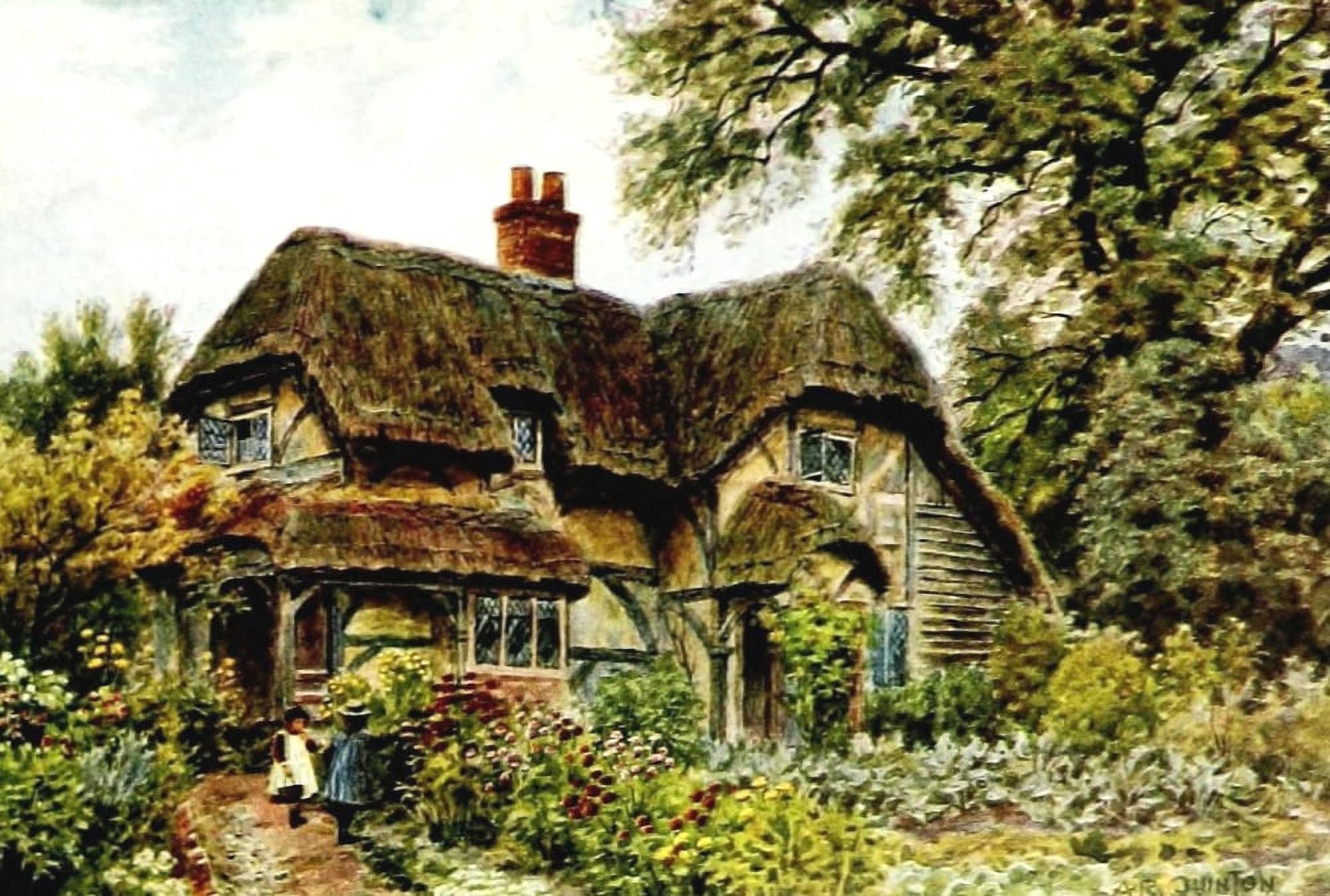 Posterazzi The Cottages & the Village Life of Rural England 1912 Cowdrays Cottage Midhurst Sussex Canvas Art - Alfred Quinton (24 x 36)