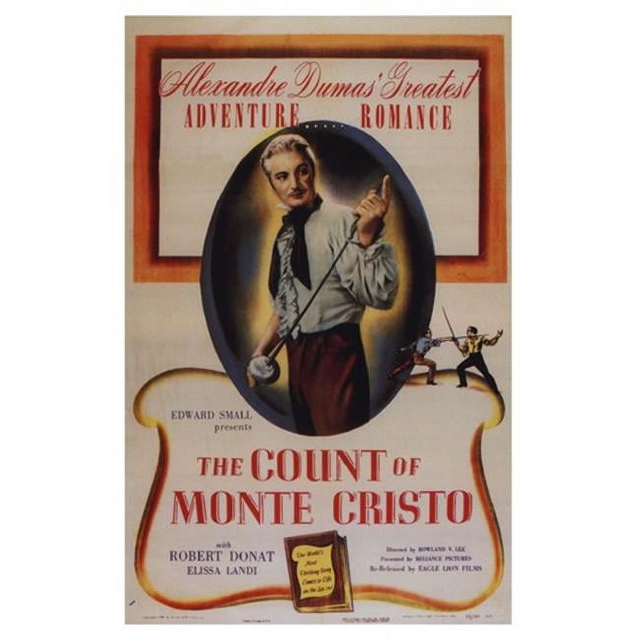 Posterazzi The Count of Monte Cristo Movie Poster - 11 x 17 in ...
