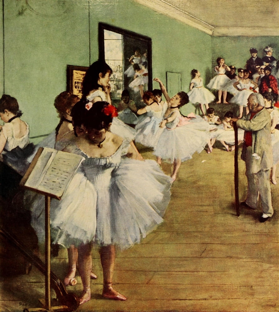 Posterazzi The Dancing Class Canvas Art - Edgar Degas (24 x 36)