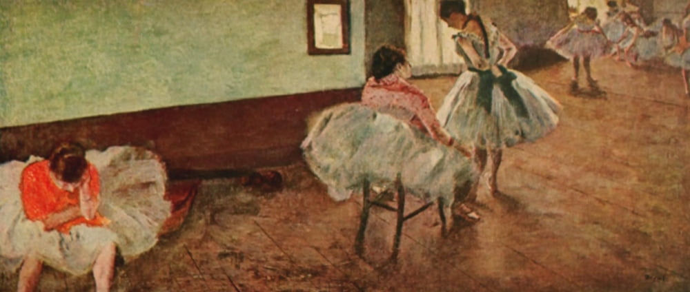 Posterazzi The Dancing Lesson Canvas Art - Edgar Degas (24 x 36)