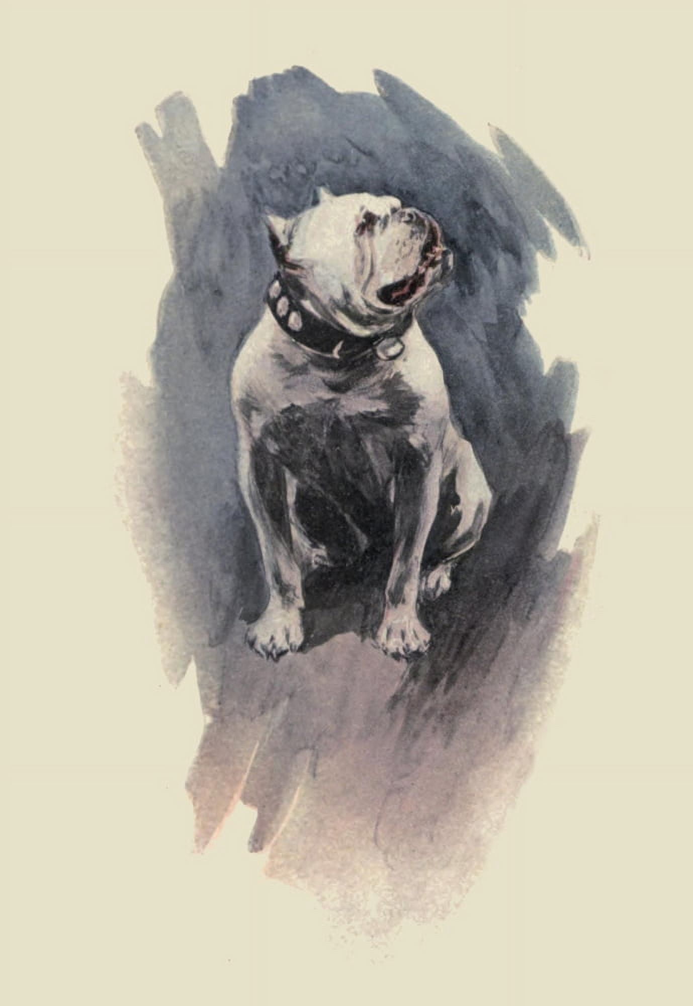 Posterazzi The Day of the Dog 1904 Bulldog Canvas Art - Harrison Fisher (24 x 36)