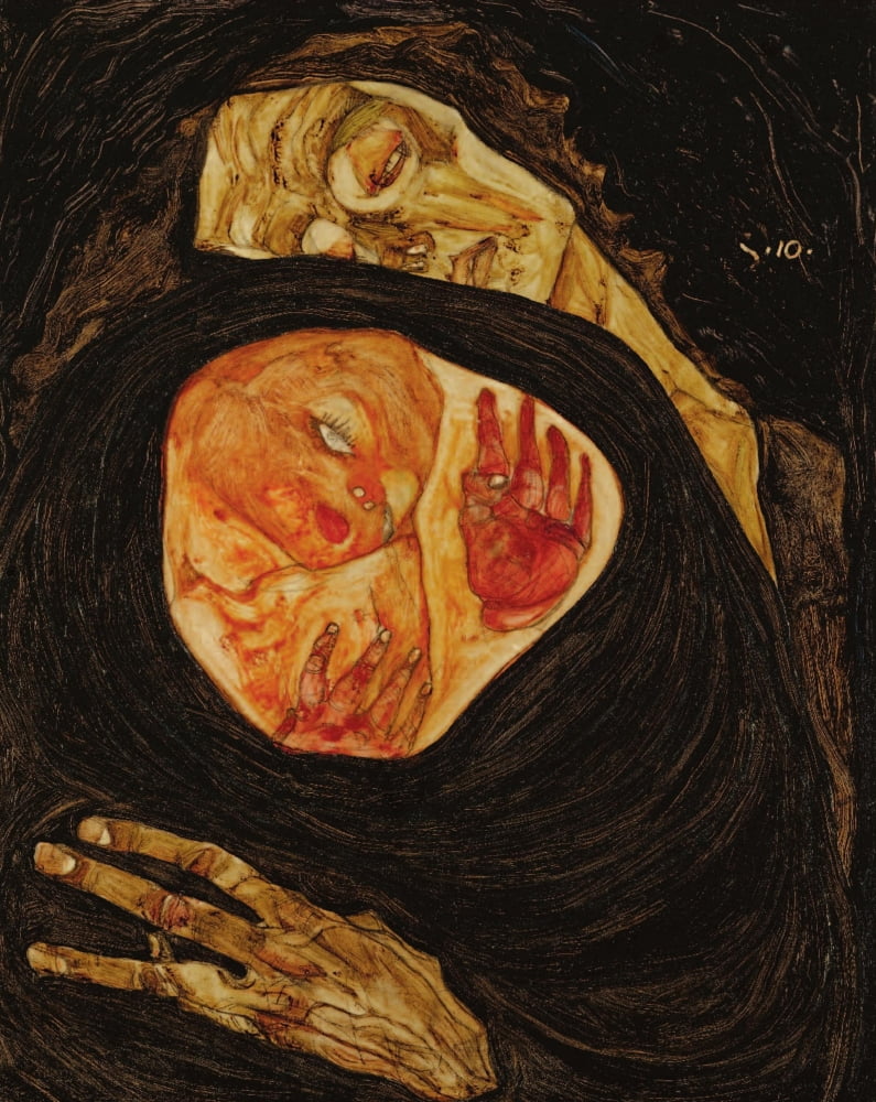 Posterazzi The Dead Mother 1910 Canvas Art - Egon Schiele (24 x 36)