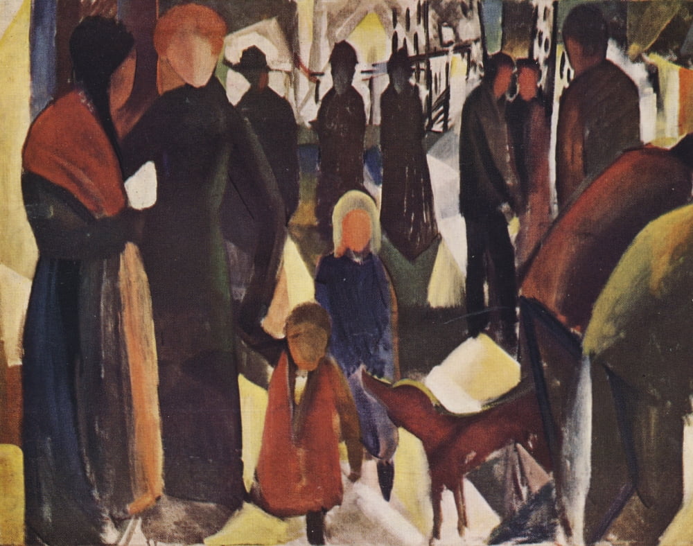 Posterazzi The Departure Canvas Art - August Macke (24 x 36)