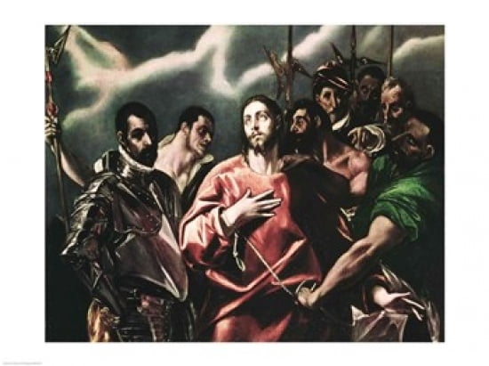 Posterazzi The Disrobing of Christ Canvas Art - El Greco (36 x 24)