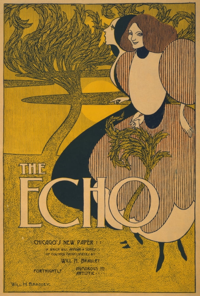 Posterazzi The Echo 1895 Cover Canvas Art - William H Bradley (24 x 36)