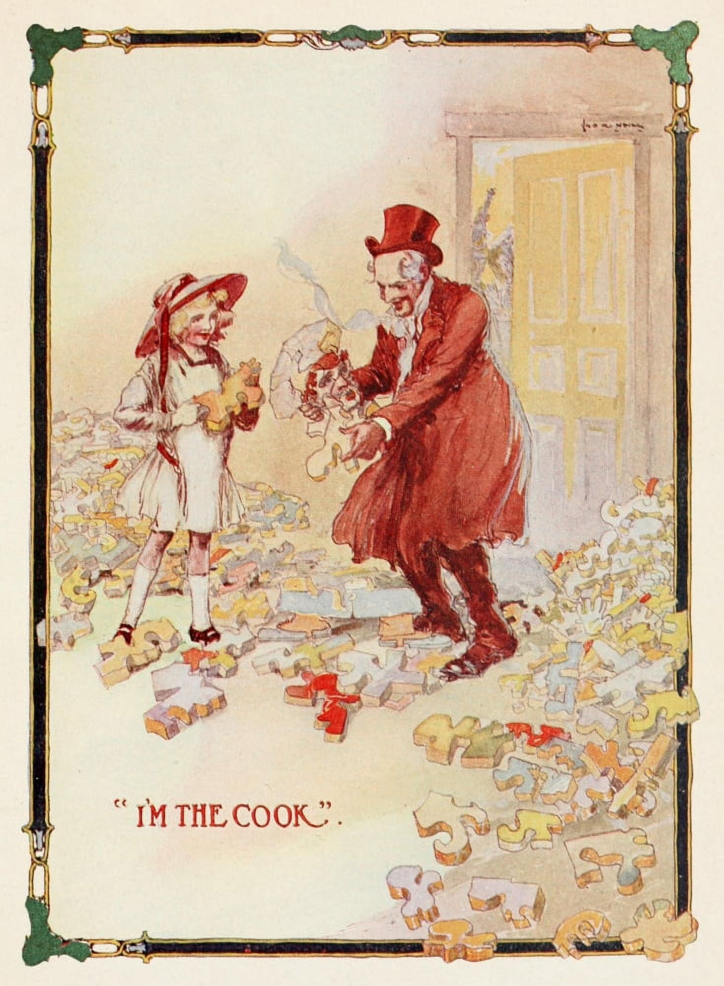 Posterazzi The Emerald City of Oz 1910 Im the Cook Canvas Art - John R Neill (24 x 36)