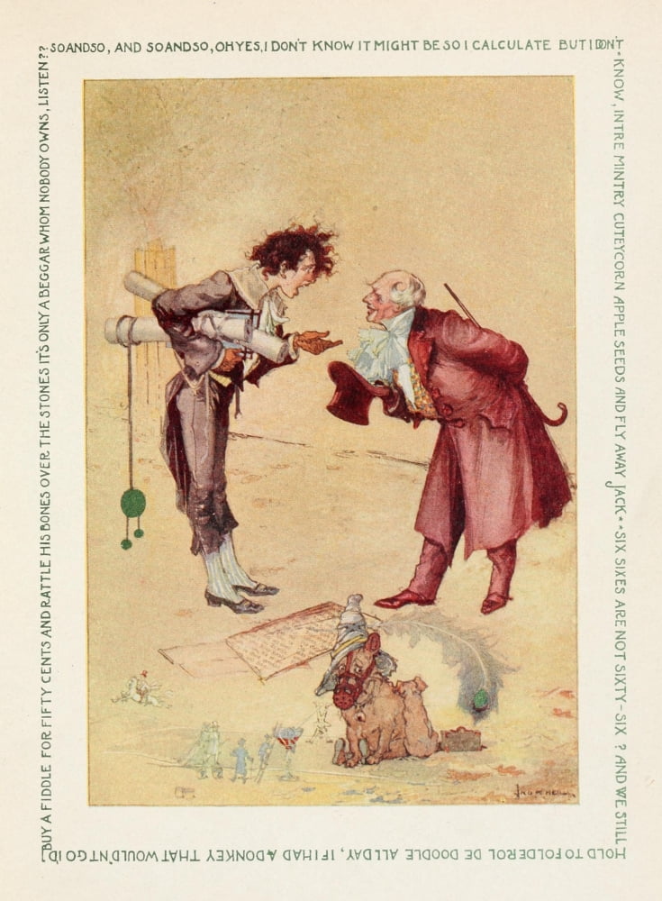 Posterazzi The Emerald City of Oz 1910 Is this Rigmarole Town Canvas Art - John R Neill (24 x 36)