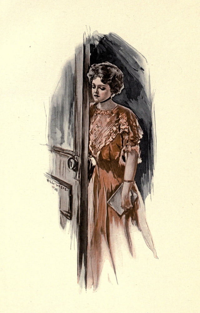 Posterazzi The Enchanted Hat c1908 Woman opening door Canvas Art - Will Gref (24 x 36)