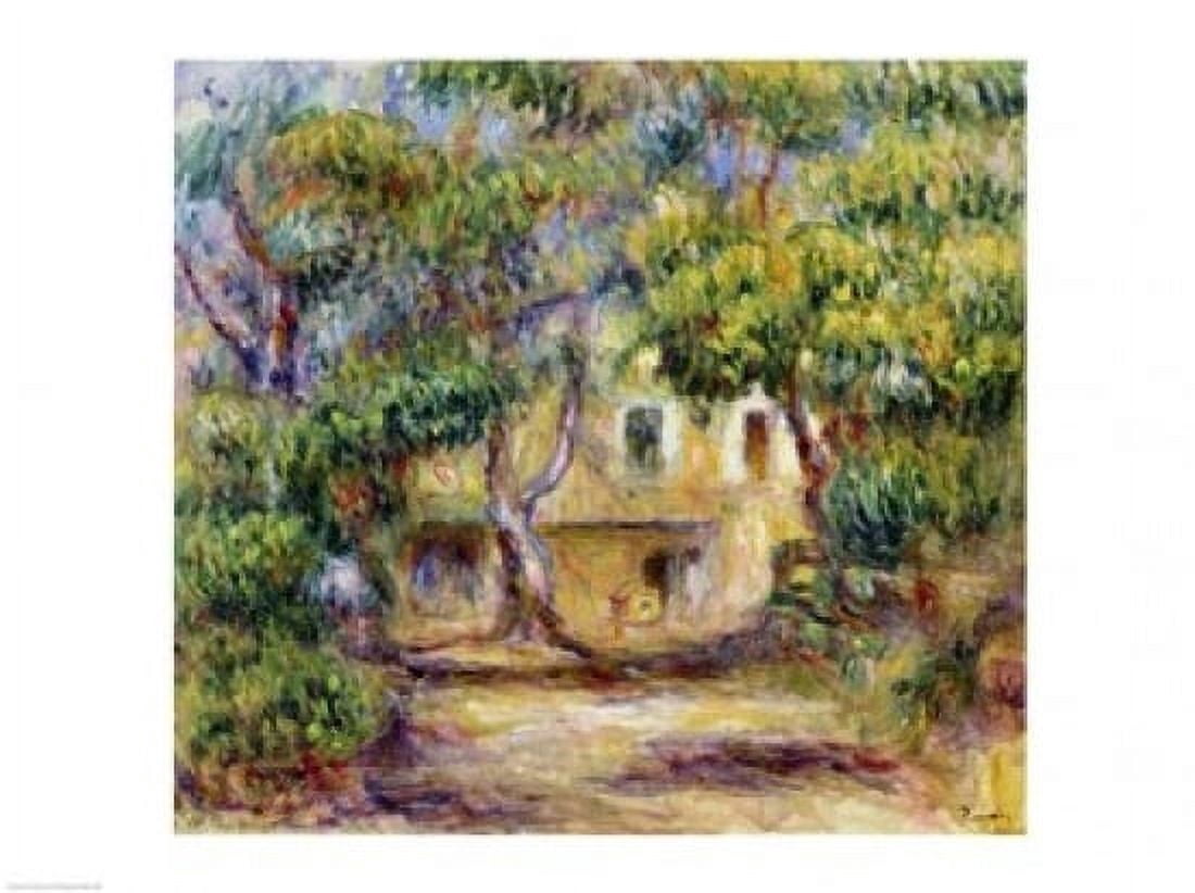 Posterazzi The Farm at Les Collettes c1915 Canvas Art - Pierre-Auguste Renoir (36 x 24)