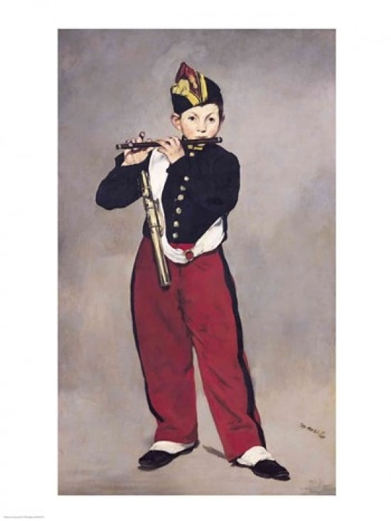 Posterazzi The Fifer 1866 Canvas Art - Edouard Manet (24 x 36)