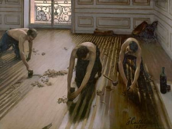 Posterazzi The Floor Planers Canvas Art - Gustave Caillebotte (22 x 28)
