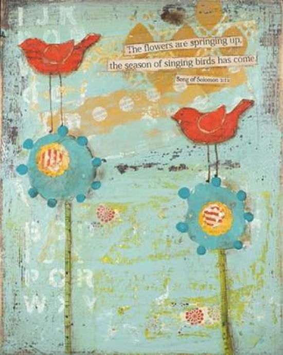 Posterazzi The Flowers Are Springing Up Canvas Art - Cassandra Cushman (24 x 30)