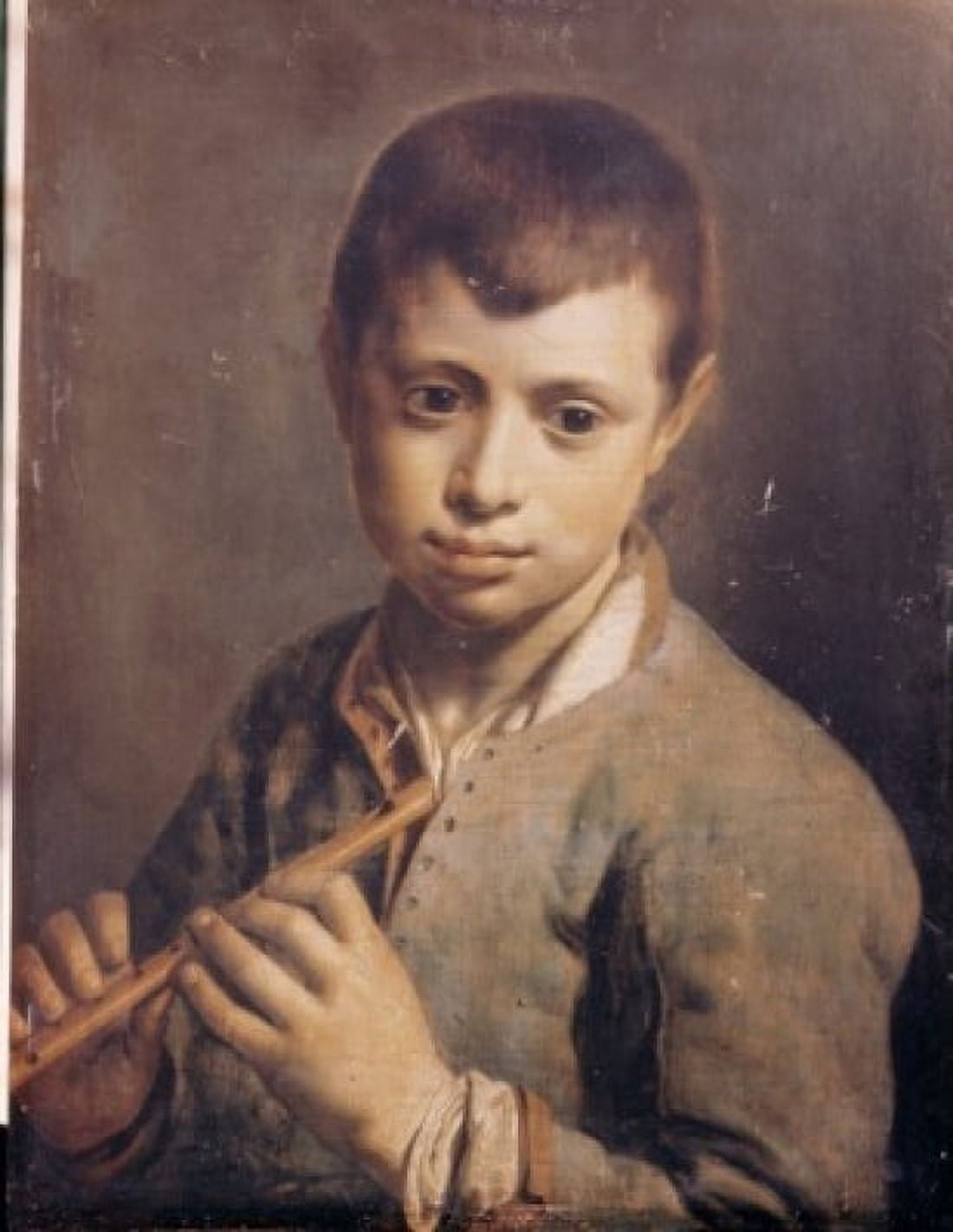 Posterazzi The Flute Player by Hendrick ter Brugghen (1587-1629) Canvas Art - Hendrick ter Brugghen (24 x 36)