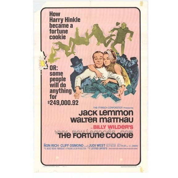 Posterazzi The Fortune Cookie Movie Poster - 27 x 40 in.