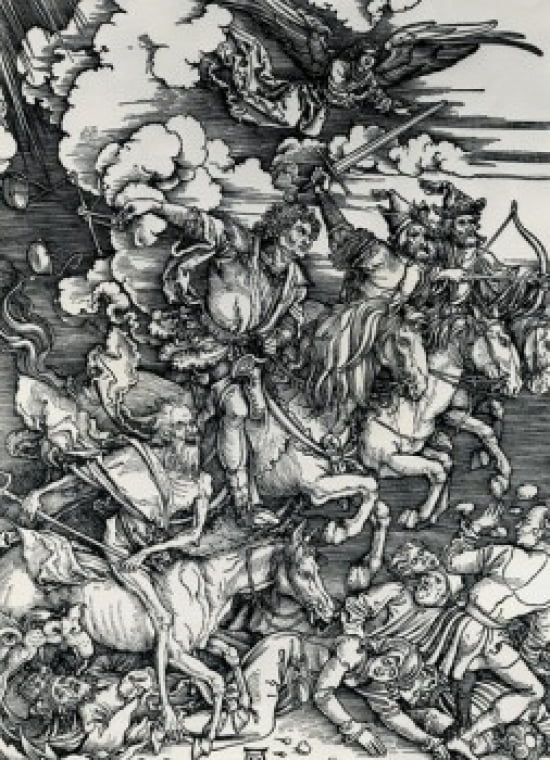 Posterazzi The Four Horsemen Albrecht Durer 1471-1528 German Canvas Art - Albrecht Durer (24 x 36)