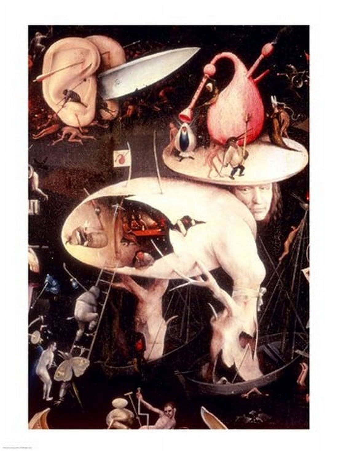 Posterazzi The Garden of Earthly Delights Hell right wing of triptych c1500 Canvas Art - Hieronymus Bosch (24 x 36)