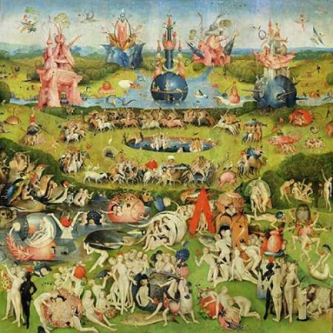 Posterazzi The Garden of Earthly Delights II Canvas Art - Hieronymus Bosch (24 x 24)