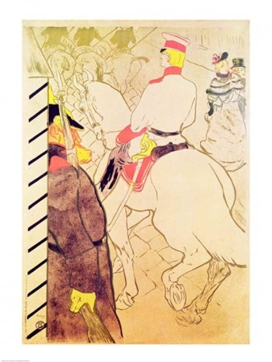Posterazzi The German Babylon 1894 Canvas Art - Henri de Toulouse-Lautrec (24 x 36)