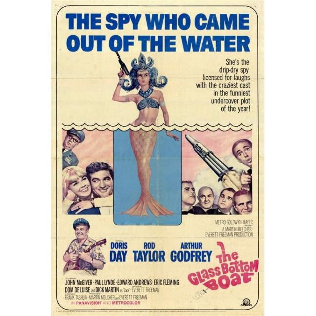 Posterazzi The Glass Bottom Boat Movie Poster - 27 x 40 in. - Walmart.com