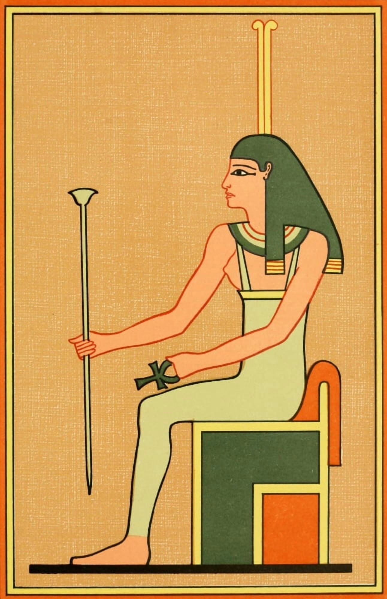 Posterazzi The Gods of the Egyptians 1904 The goddess Meskhenet Canvas Art - Unknown (24 x 36)