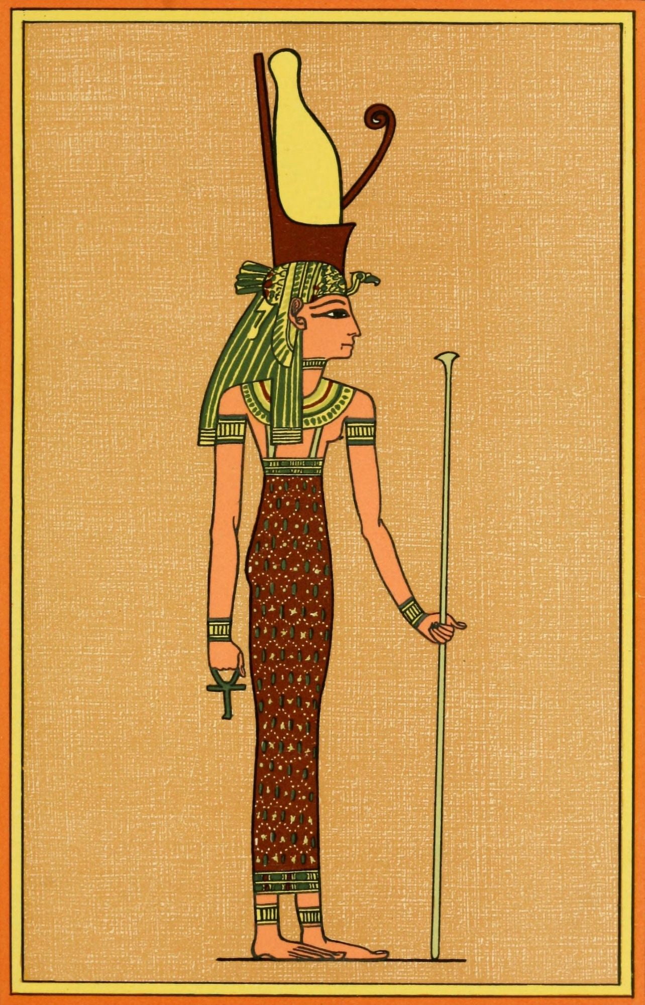 Posterazzi The Gods of the Egyptians 1904 The goddess Mut The Lady of Thebes Canvas Art - Unknown (24 x 36)