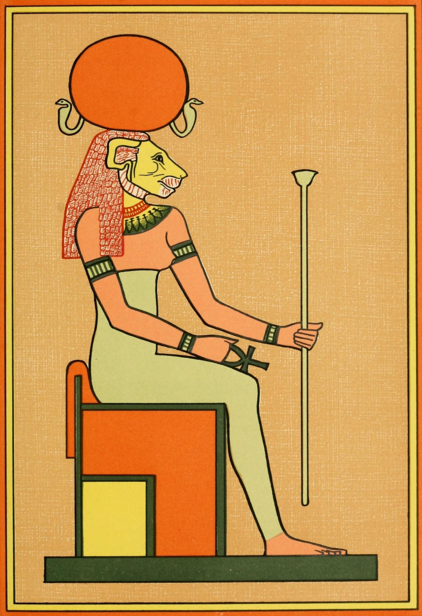 Posterazzi The Gods of the Egyptians 1904 The goddess Tefnut Canvas Art - Unknown (24 x 36)