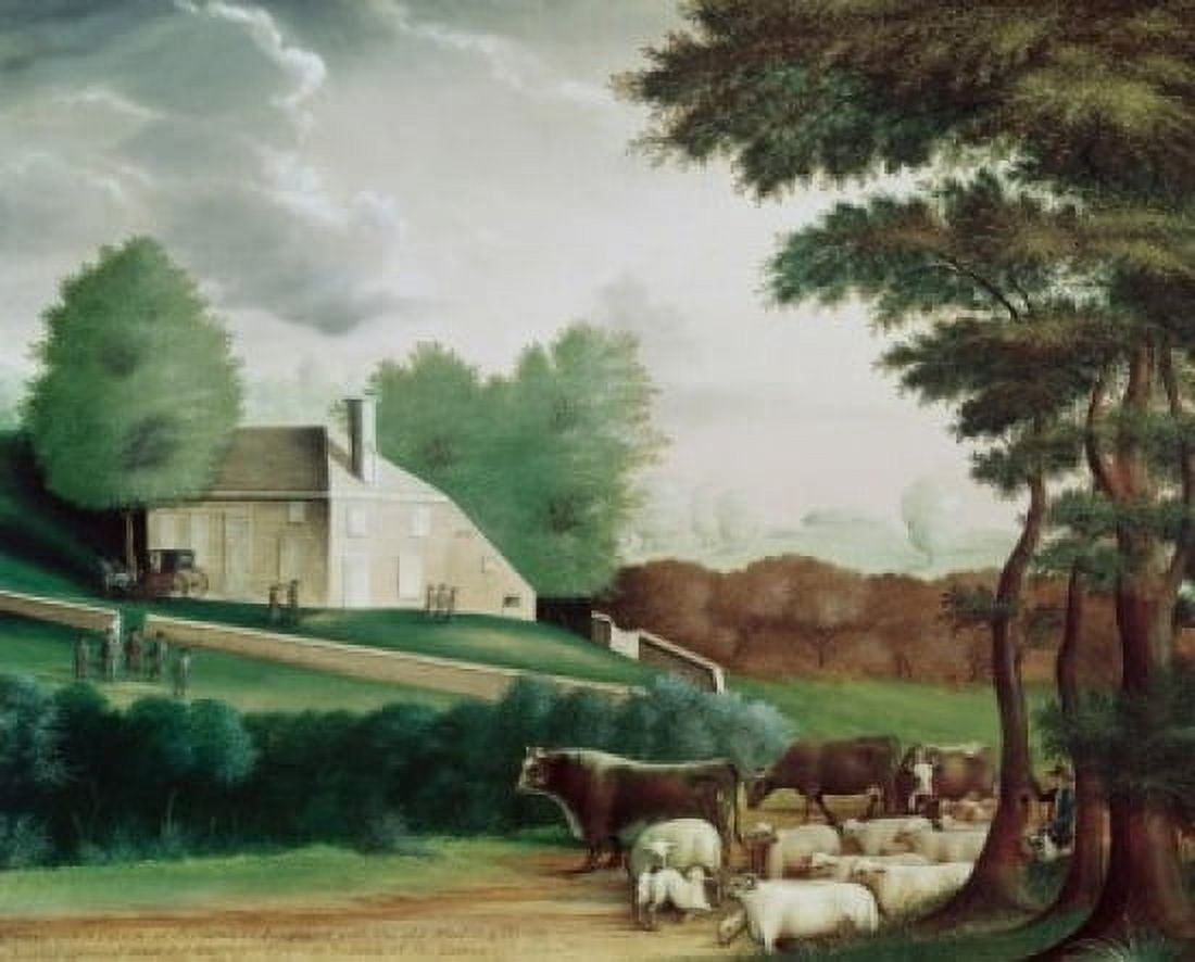 Posterazzi The Grave Of William Penn C1847 Edward Hicks (1780-1849 American) Canvas Art - Edward Hicks (24 x 36)