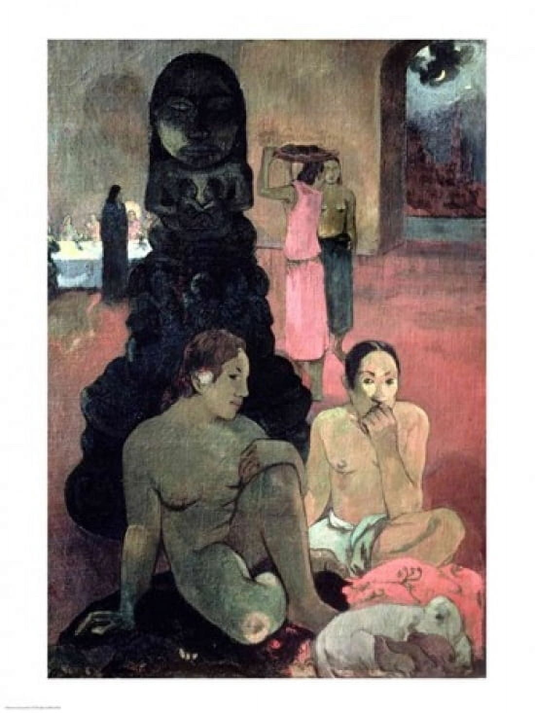 Posterazzi The Great Buddha 1899 Canvas Art - Paul Gauguin (24 x 36)