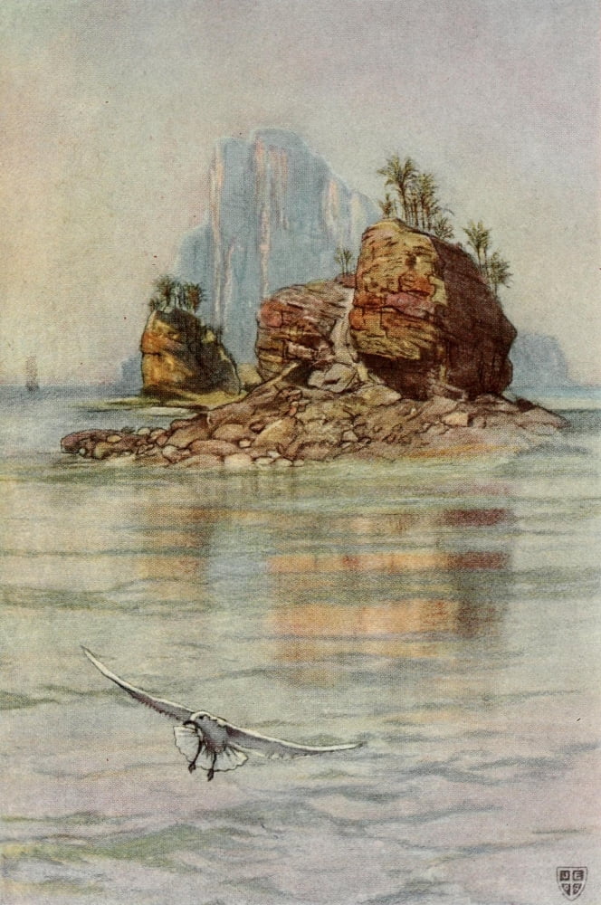 Posterazzi The Great Sea Horse 1909 New & beautiful land Canvas Art - John Elliott (24 x 36)