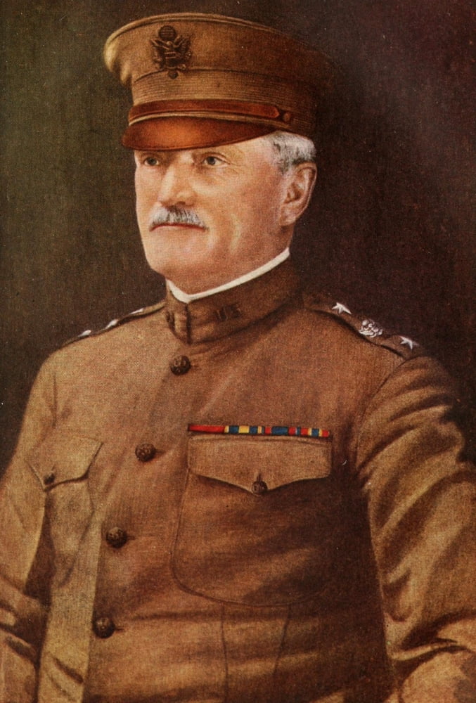 Posterazzi The Great War 1917 General John Joseph Pershing Canvas Art - Unknown (24 x 36)
