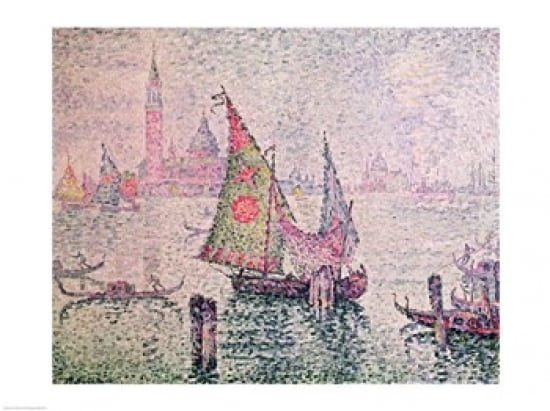 Posterazzi The Green Sail Venice 1904 Canvas Art - Paul Signac (36 x 24)