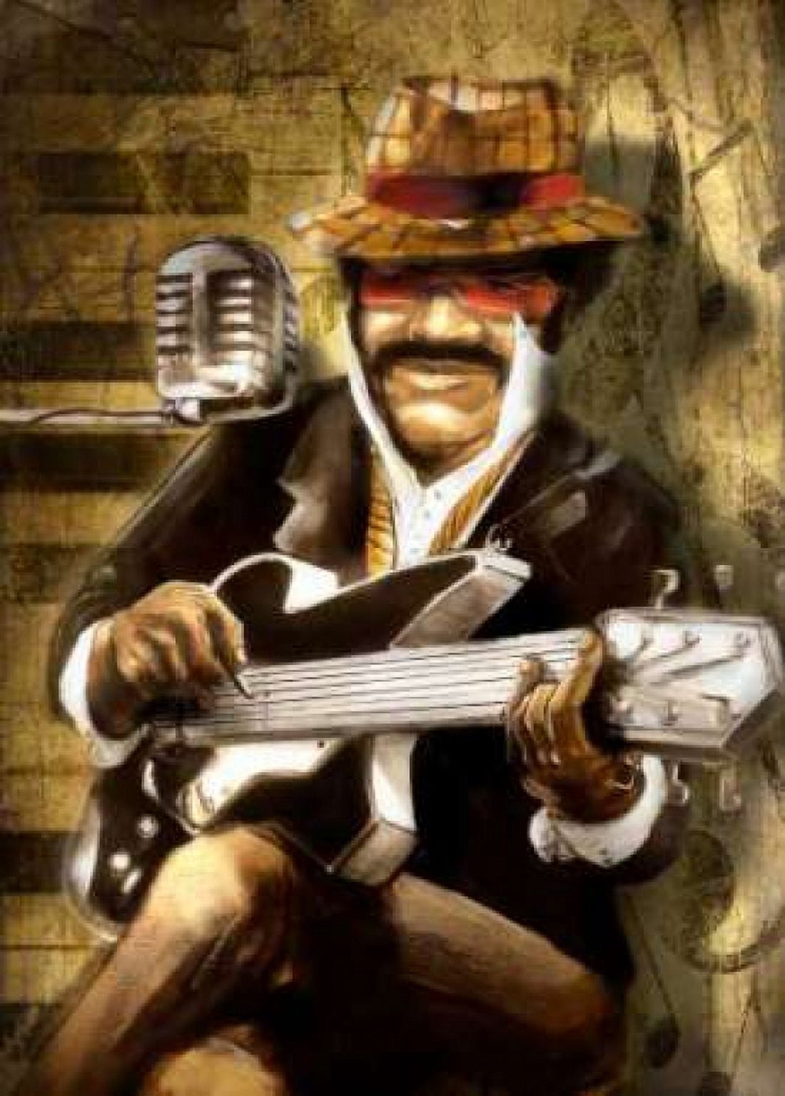 Posterazzi The Guitarist Canvas Art - Bresso Sola (18 x 24)
