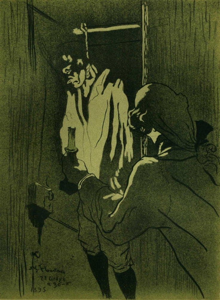 Posterazzi The Hanging 1895 Canvas Art - H de Toulouse-Lautrec (24 x 36)