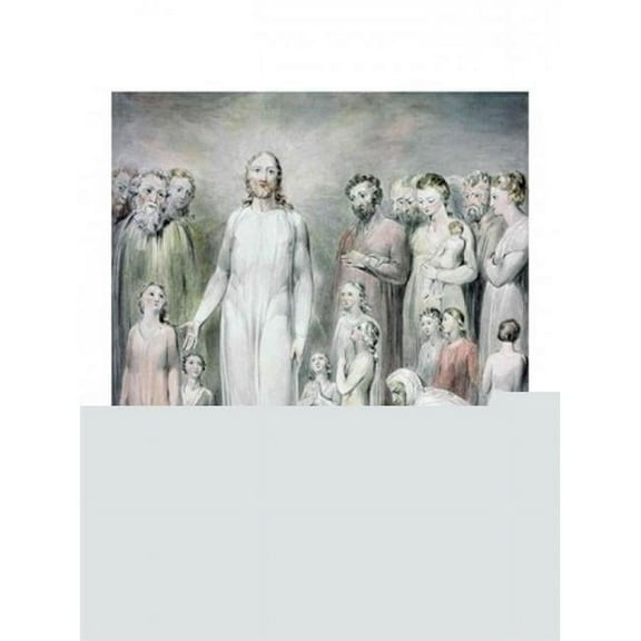 Posterazzi  The Healing of The Woman with An Issue of Blood Poster Print by William Blake - 24 x 36 in.