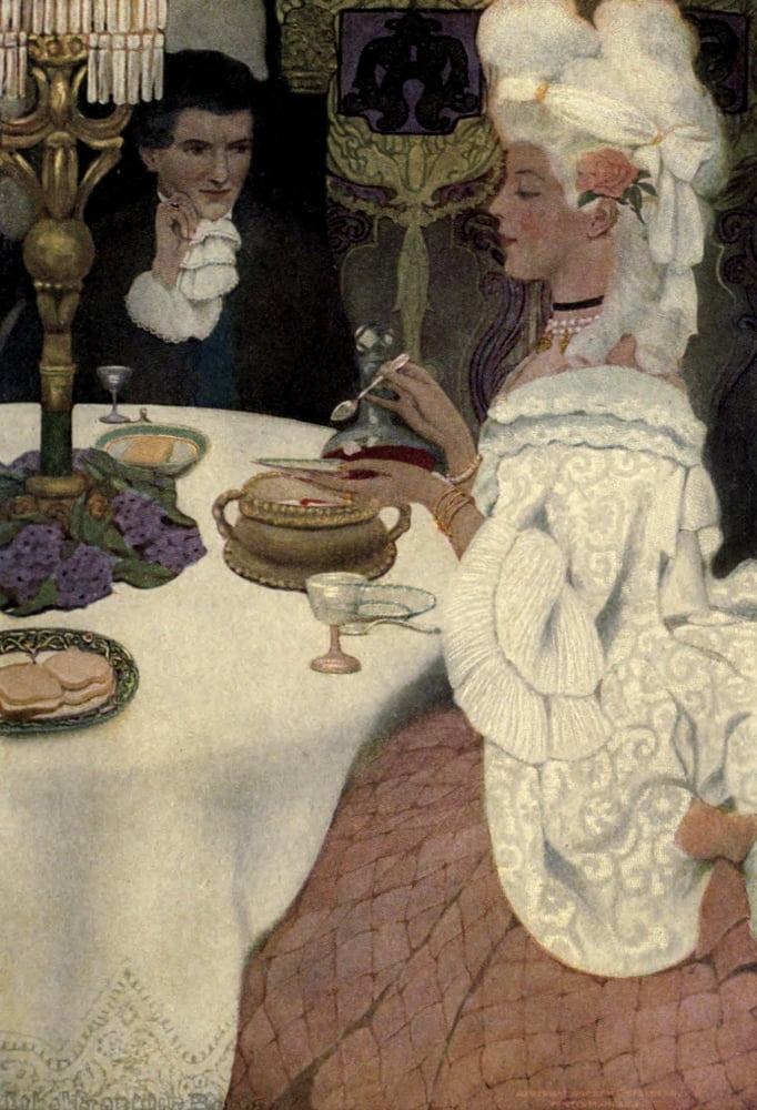 Posterazzi The Heart of Lady Anne 1905 Teatime Canvas Art - Ethel Franklin Betts (24 x 36)