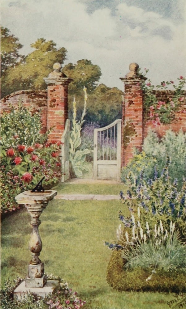 Posterazzi The Herb-Garden 1911 Garden 2 Canvas Art - Isabelle Forrest (24 x 36)
