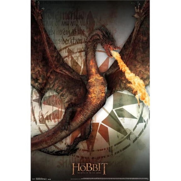 Posterazzi The Hobbit 3 - Smaug Poster Print - 22 x 34 in.