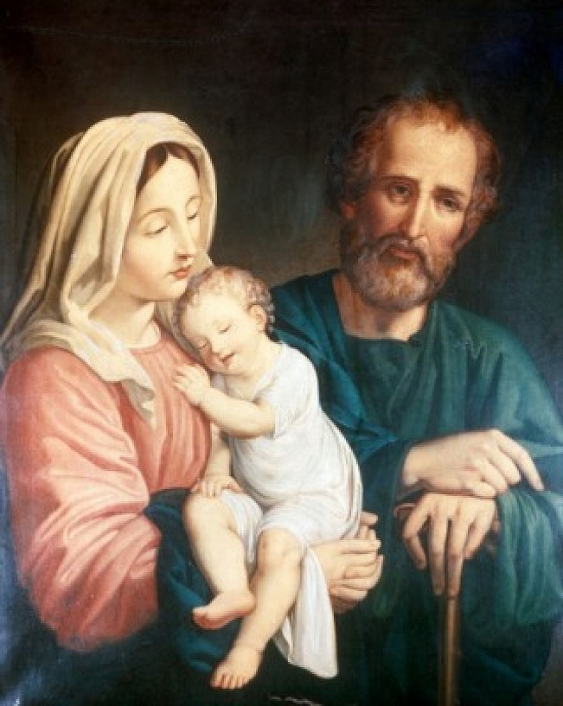 Posterazzi The Holy Family by Johann Friedrich Overbeck (1789-1869) Canvas Art - Johann Friedrich Overbeck (24 x 36)