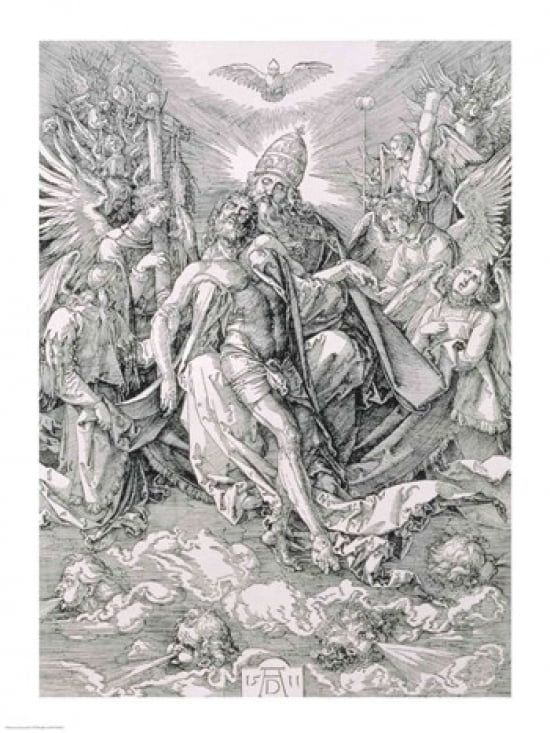 Posterazzi The Holy Trinity Canvas Art - Albrecht Durer (24 x 36)