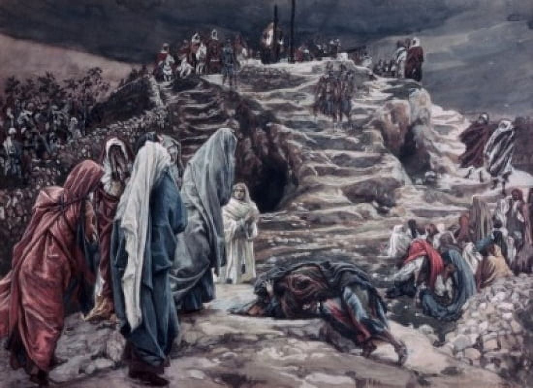 Posterazzi The Holy Women Look on from Afar James Tissot (1836-1902French) Canvas Art - James Tissot (24 x 36)