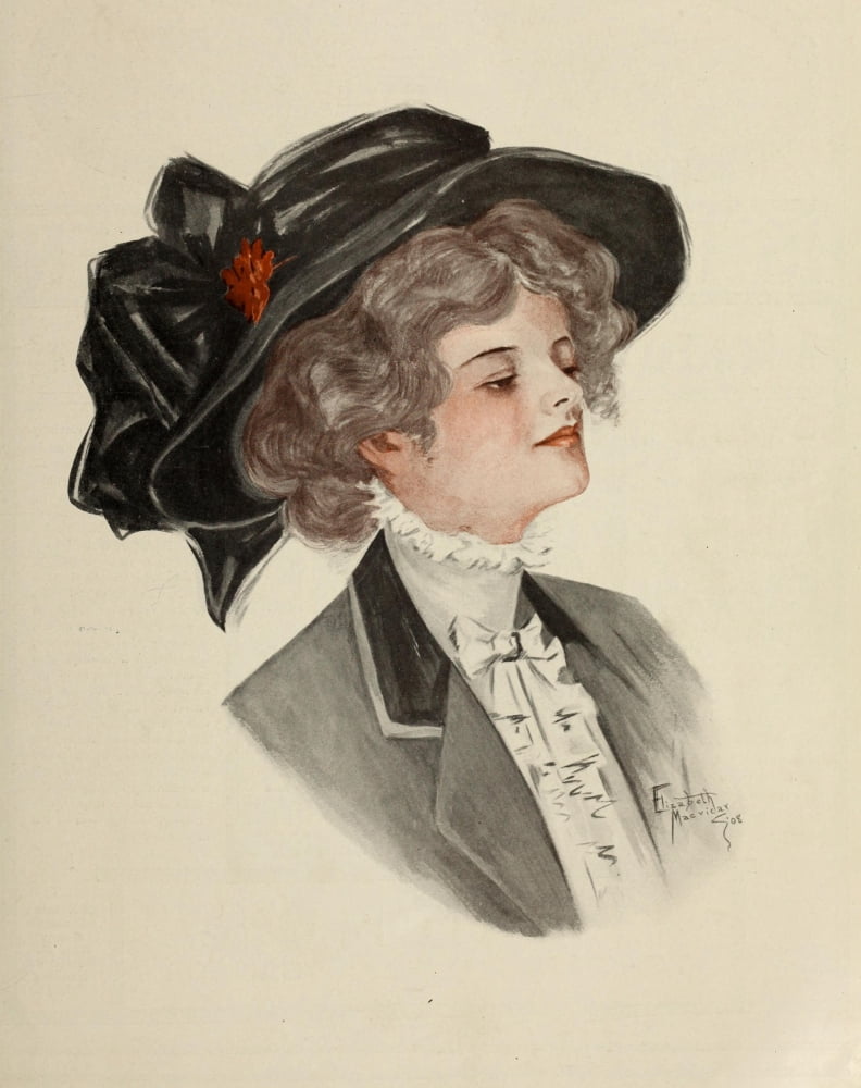 Posterazzi The Home Journal 1909 Gibson girl Canvas Art - Elizabeth McVicar (24 x 36)