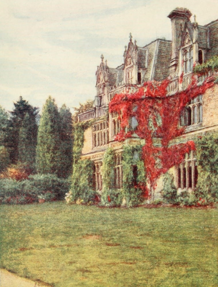 Posterazzi The Homes of Tennyson 1905 Aldworth Canvas Art - Helen Allingham (24 x 36)