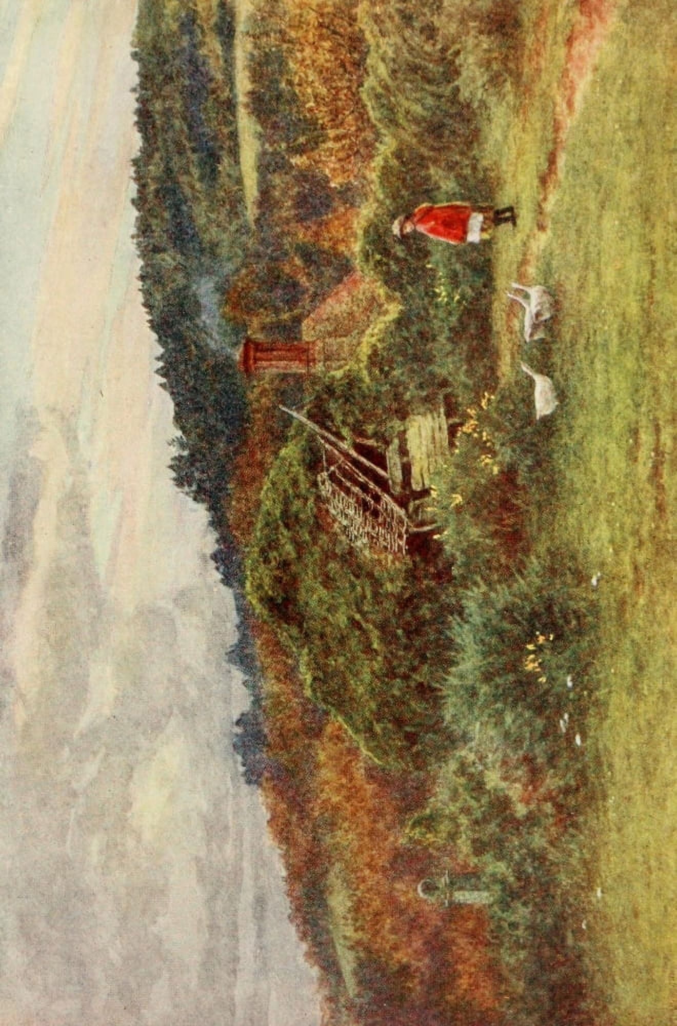 Posterazzi The Homes of Tennyson 1905 Shed at Roundhurst Canvas Art - Helen Allingham (24 x 36)